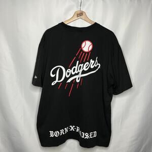 Born x Raised BXR MLB New Era Los Angeles Dodgers Baseball Logo Tee XL